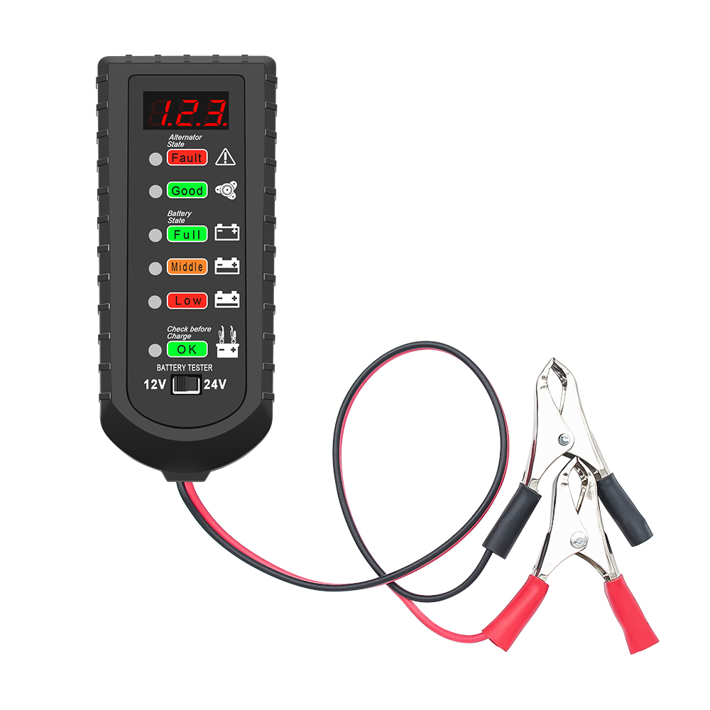 Battery Load Tester - 12V 24V Car Battery Tester LED