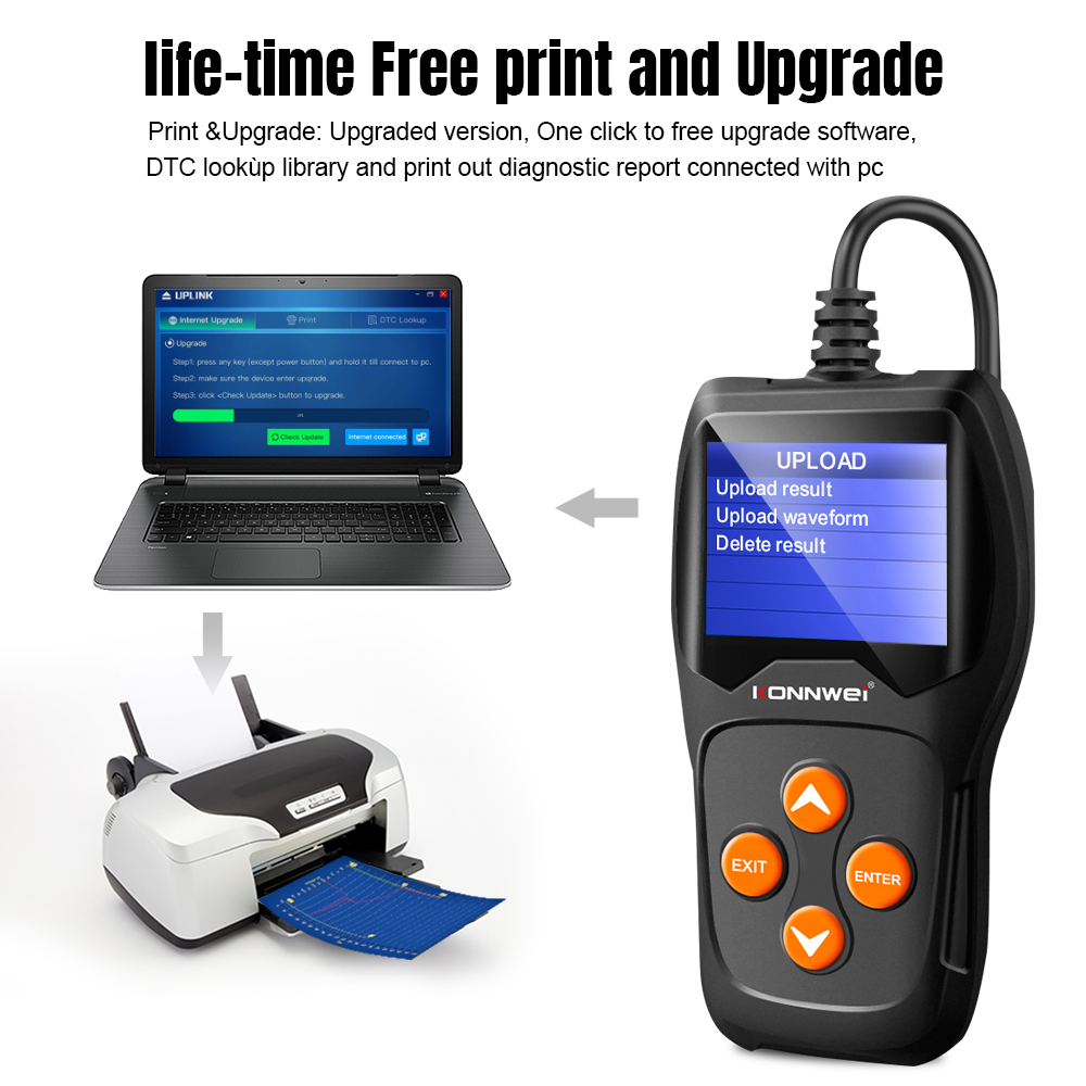 KONNWEI KW600 Professional Car - Battery Load Tester recension och pris