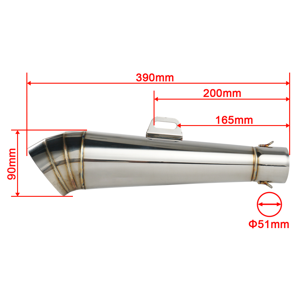 Universal 51mm Motorcycle Exha - Exhaust Pipe Expander recension och pris