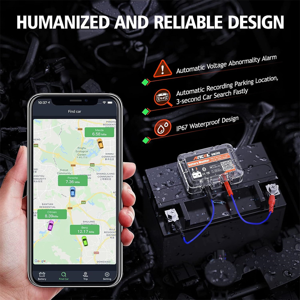 12V Car Battery Tester Bluetoo - Battery Load Tester recension och pris