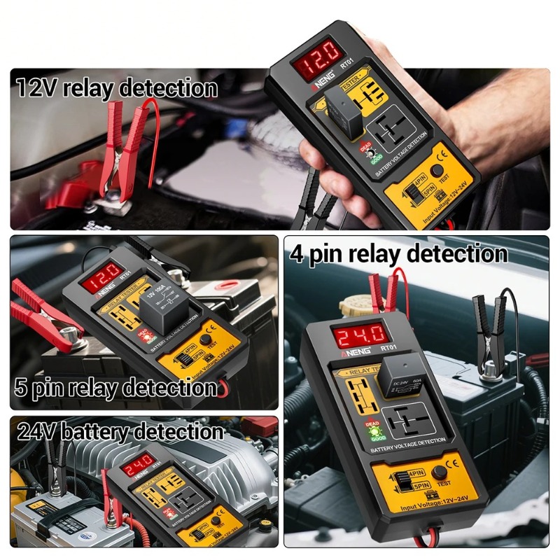 12V 24V Automotive Relay Teste - Battery Load Tester recension och pris