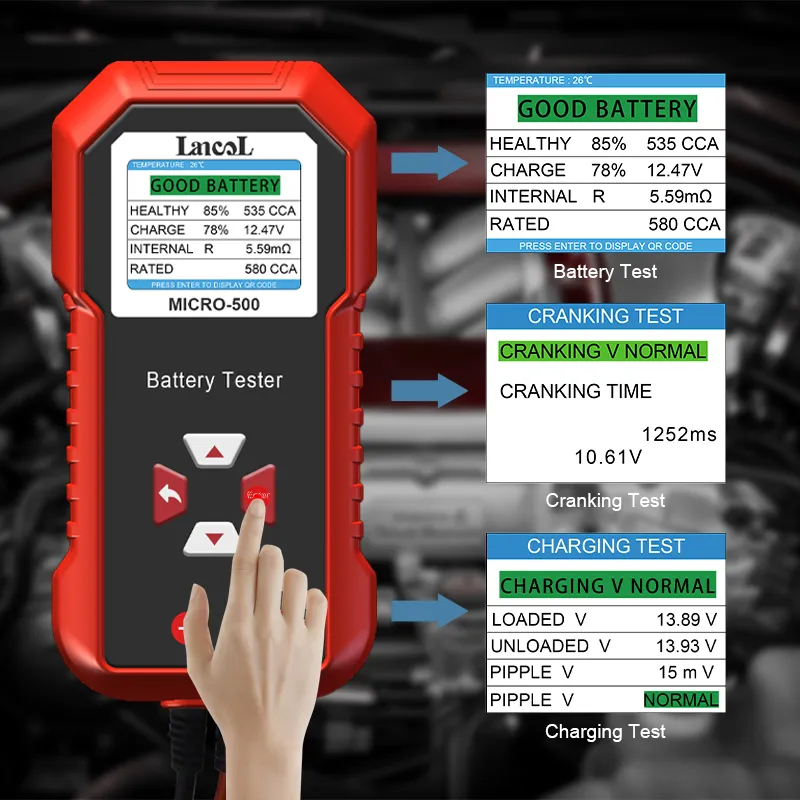 Lancol Micro 500 12V Car Batte - Battery Load Tester recension och pris