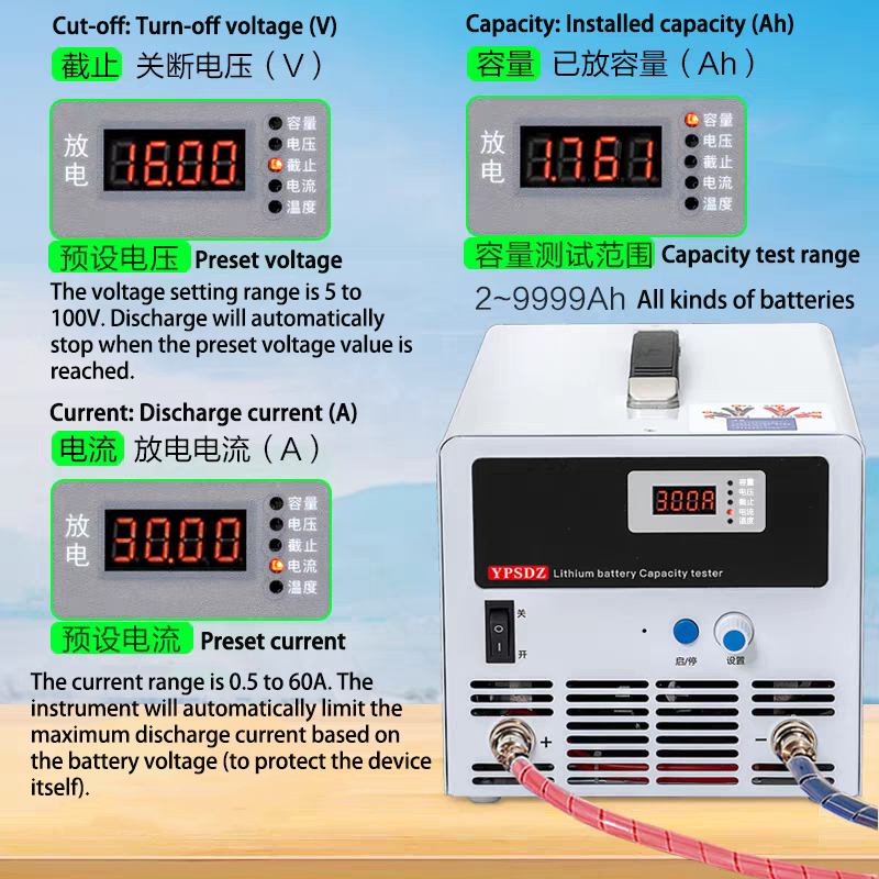 100V 45A lithium battery pack  - Battery Load Tester recension och pris